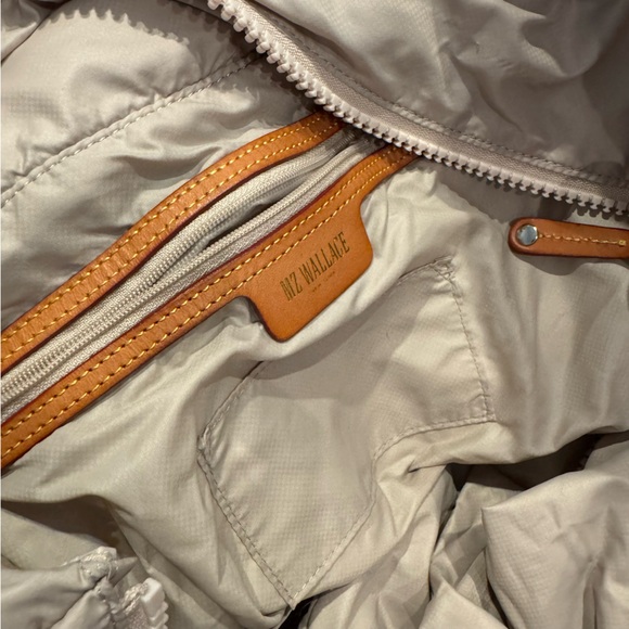 MZ Wallace Quilted Cream and Black Metro Tote Bag - Picture 6 of 8